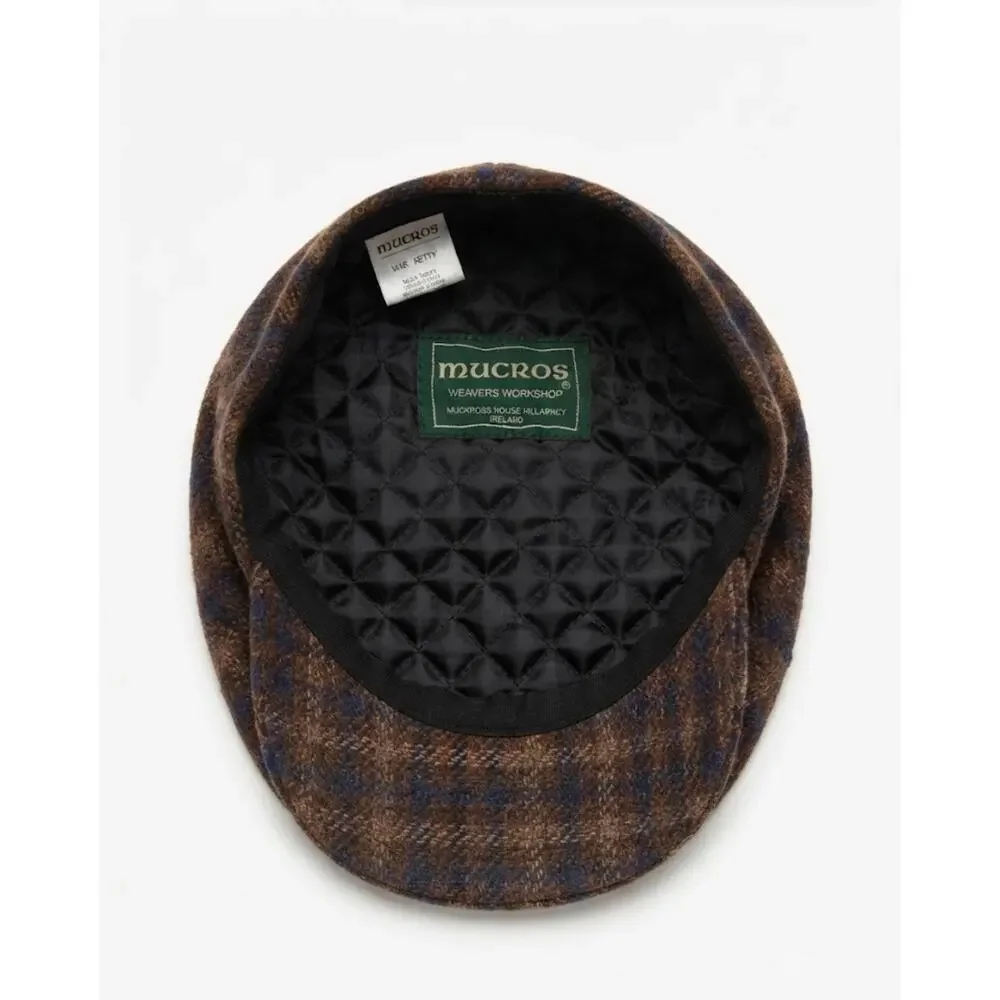 Mucros Weavers Kerry Cap Traditional Irish Flat Cap 100% Wool Medium Ireland - Picture 4 of 6